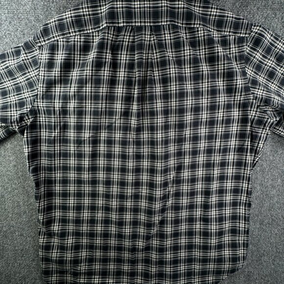 Polo Ralph Lauren Long Sleeve Button Up Shirt Plaid Blue Large Classic Pockets - Picture 16 of 16